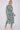 Green Tie Dye Print Long Sleeve Midi Shirt Dress