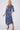 Blue Print Half Sleeve Belted Satin Maxi Shirt Dress