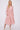 Pink Leaf Pattern Long Sleeve Smock Maxi Dress