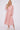 Pink Leaf Pattern Long Sleeve Smock Maxi Dress