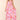 Love Sunshine Pink Floral Print Strappy Maxi Dress FL-327